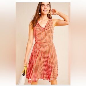 Anthropologie Maeve Brianne Cowl Neck Dress Ladies Meduim